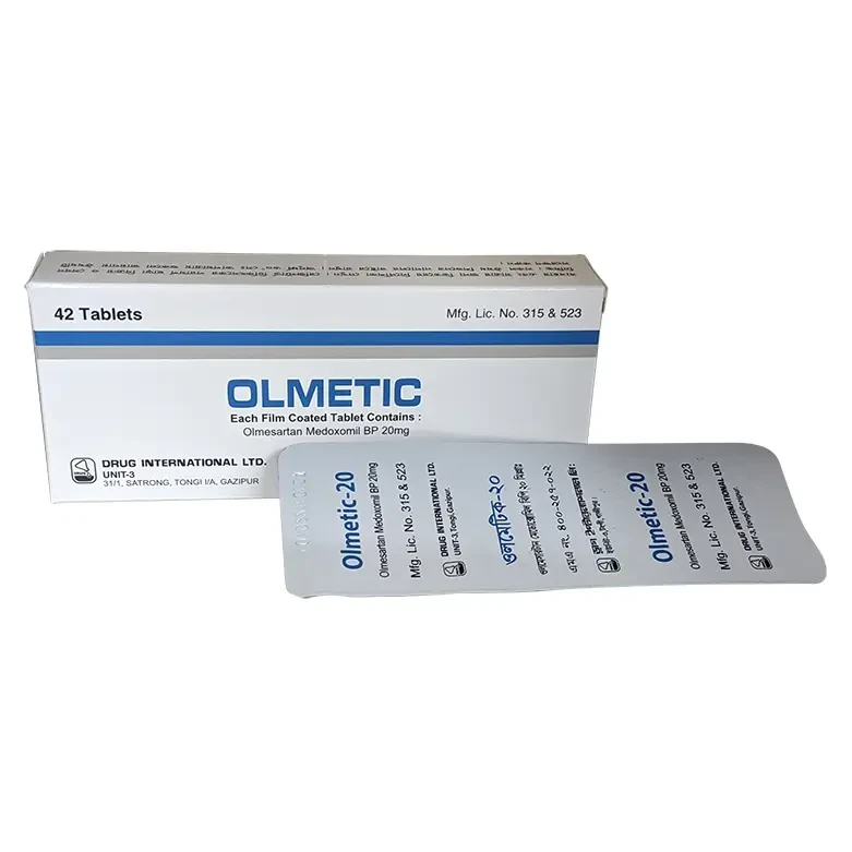 Pack Image: Olmetic 20 mg Tablet (3 x 14)