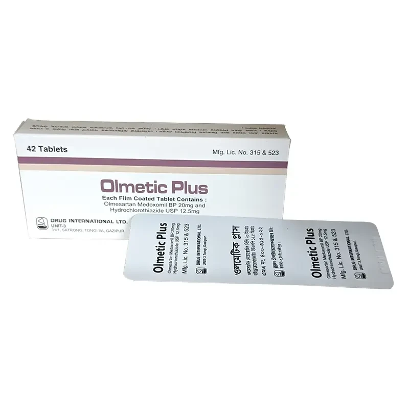 Pack Image: Olmetic Plus 20 mg Tablet (3 x 14)