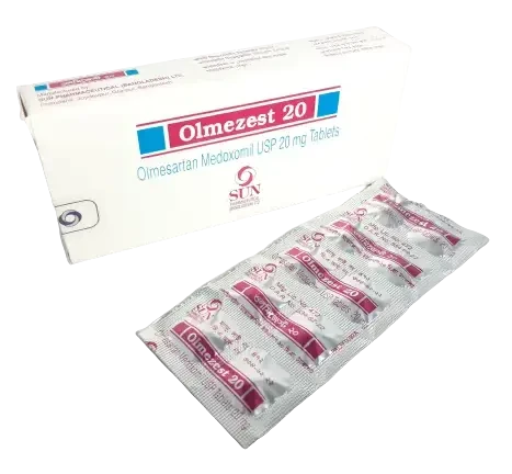 Pack Image: Olmezest 20 mg Tablet (5 x 10)