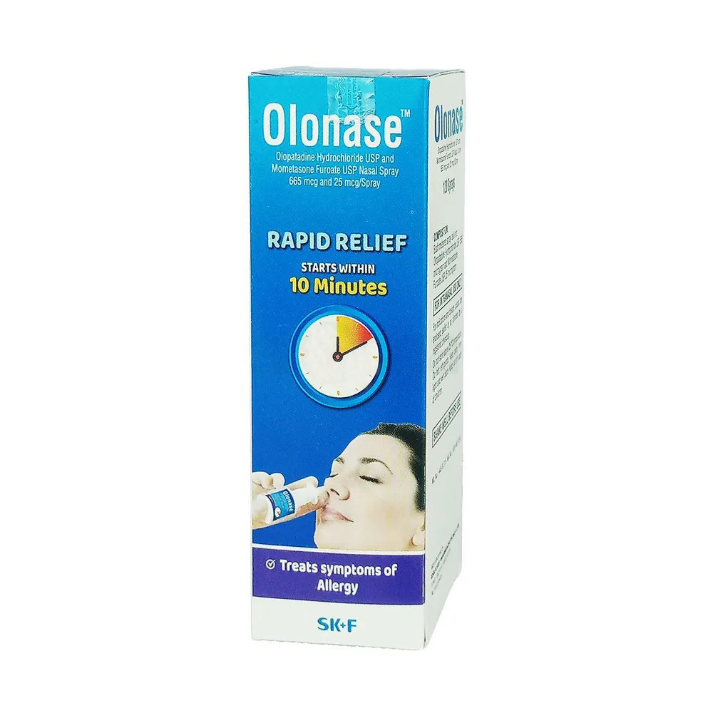 Pack Image: Olonase (25 mcg Nasal Spray (120 metered spray)