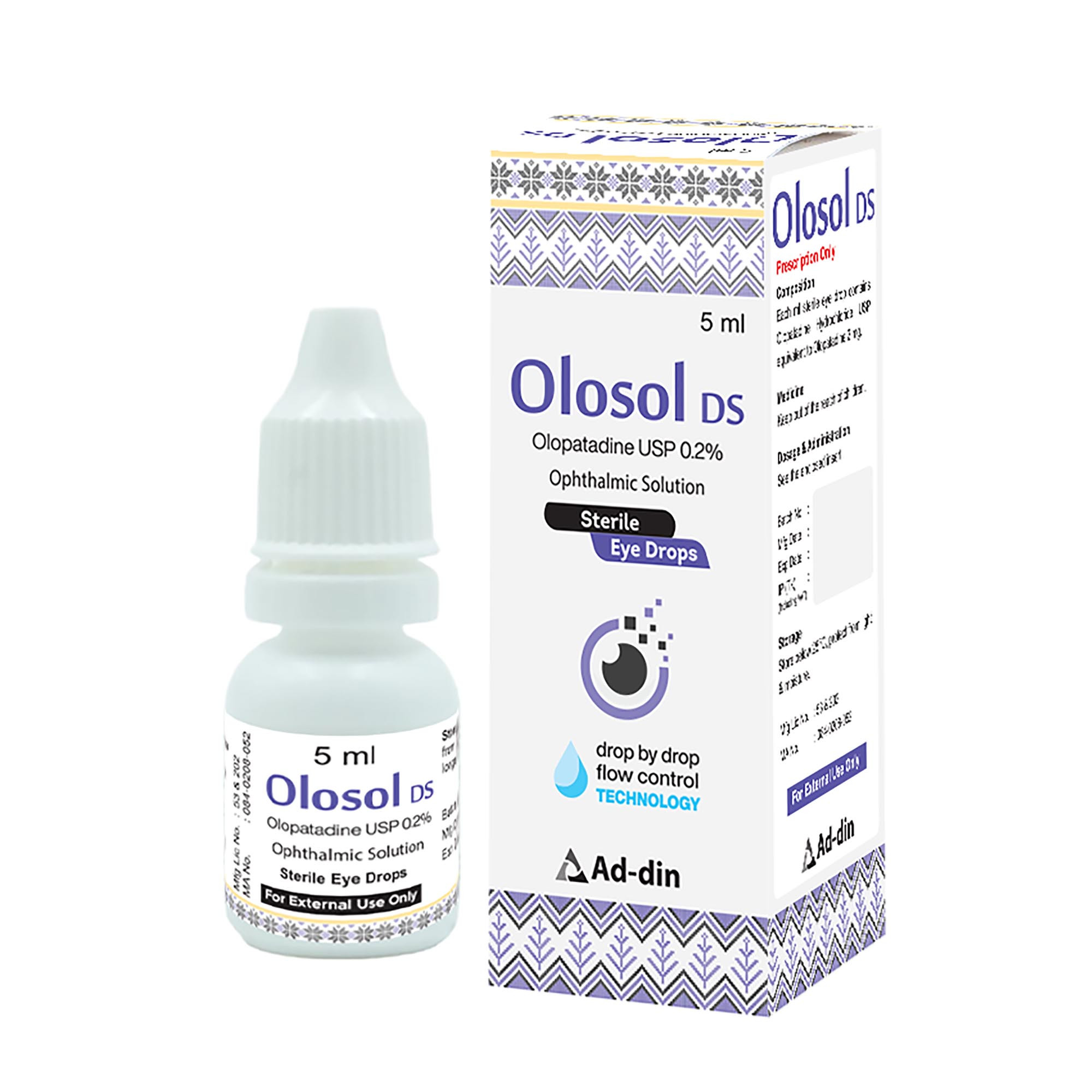 Pack Image: Olosol DS 0.2% Eye Drop (5 ml drop)