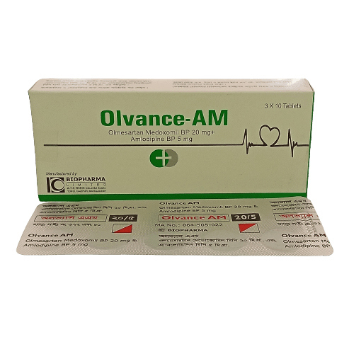 Pack Image: Olvance-AM 5 mg Tablet (3 x 10)
