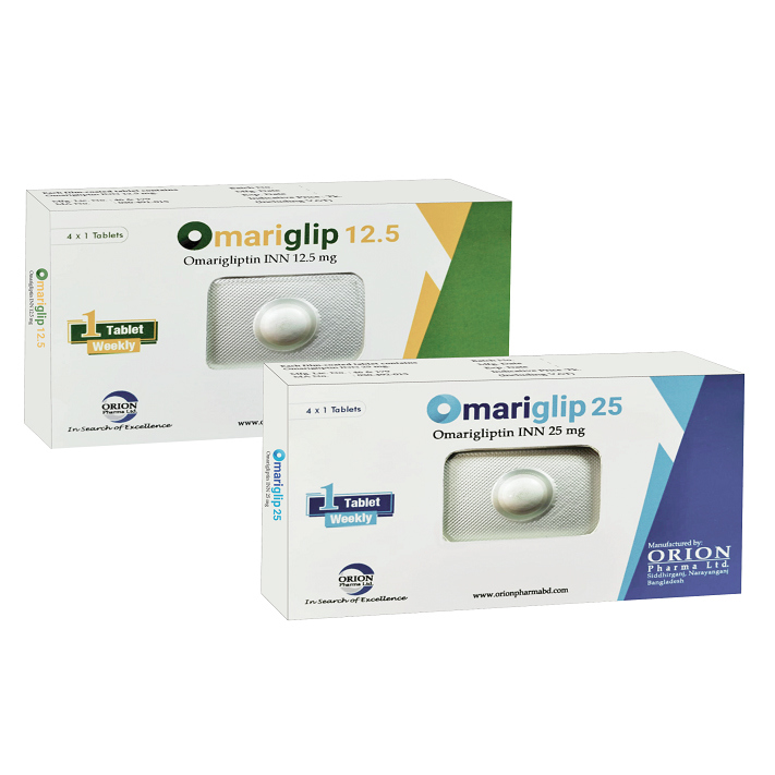 Pack Image: Omariglip 25 mg Tablet (1 x 4)