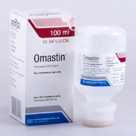Pack Image: Omastin 200 mg Injection (100 ml bottle)