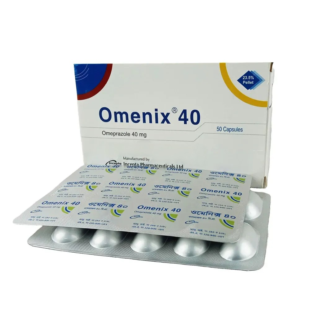Pack Image: Omenix 40 mg Capsule (5 x 10)