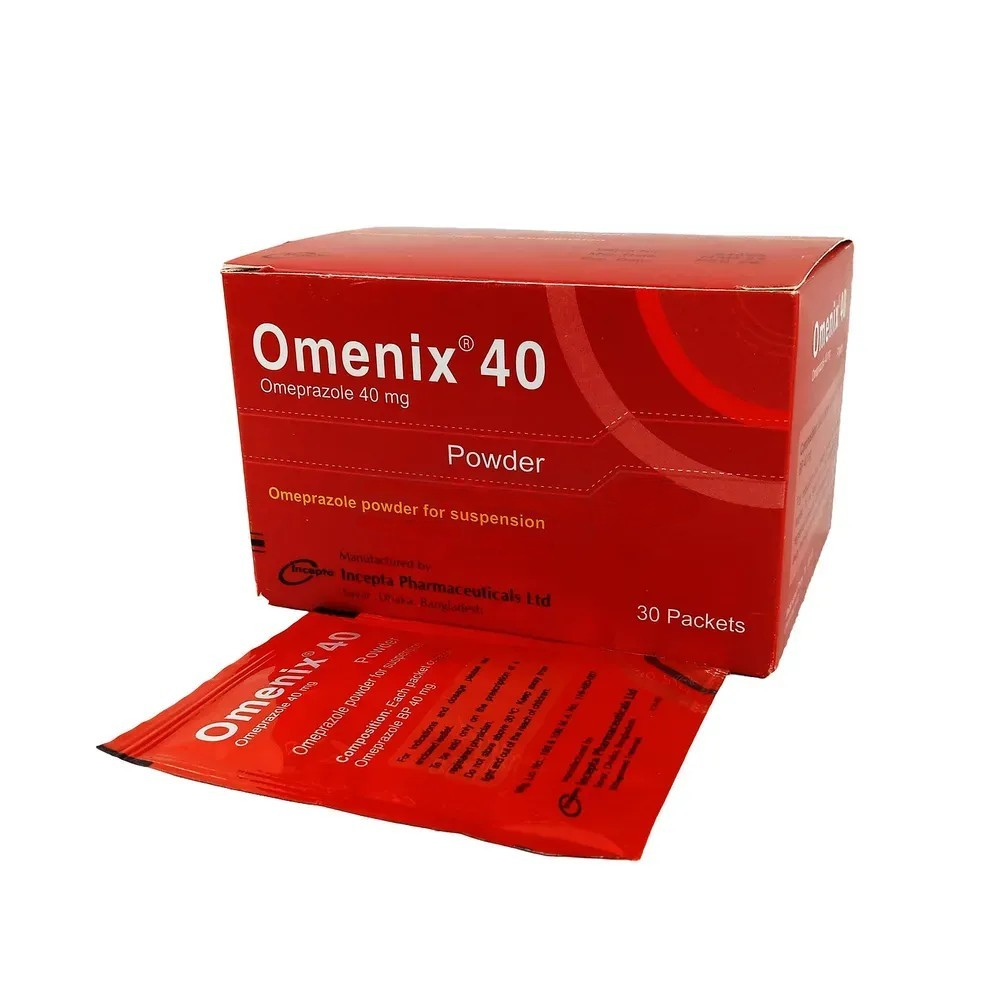 Pack Image: Omenix 40 mg Powder (40 mg sachet)