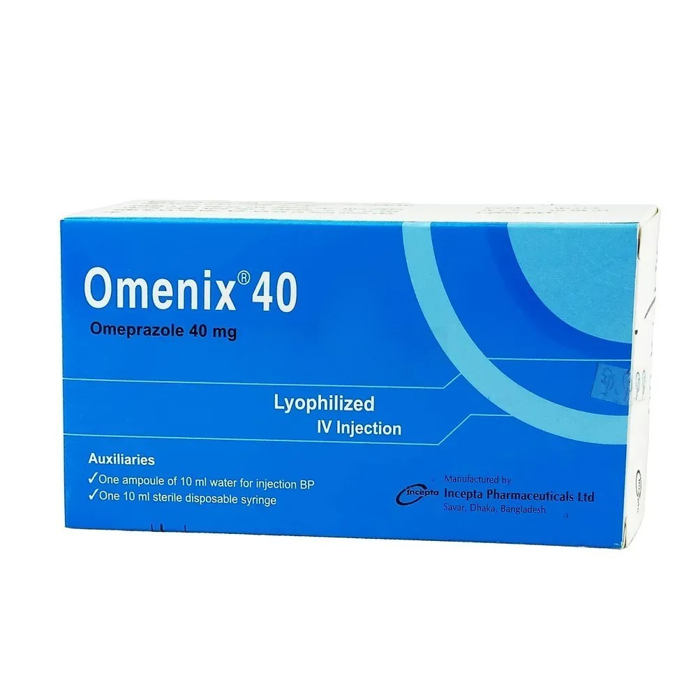 Pack Image: Omenix 40 mg Injection (40 mg vial)