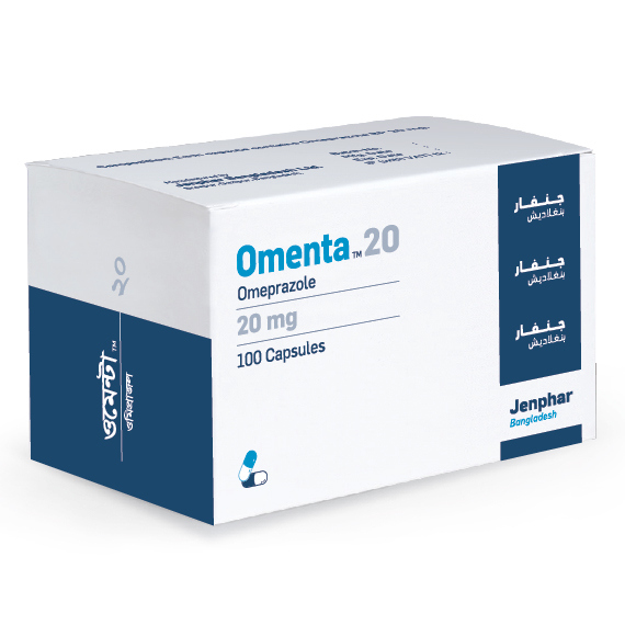 Pack Image: Omenta 20 mg Capsule (10 x 10)