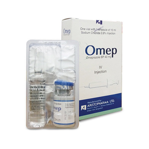 Pack Image: Omep 40 mg Injection (40 mg vial)
