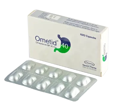 Pack Image: Ometid 40 mg Capsule (3 x 10)