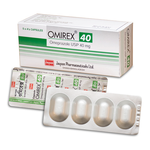 Pack Image: Omirex 40 mg Capsule (5 x 4)