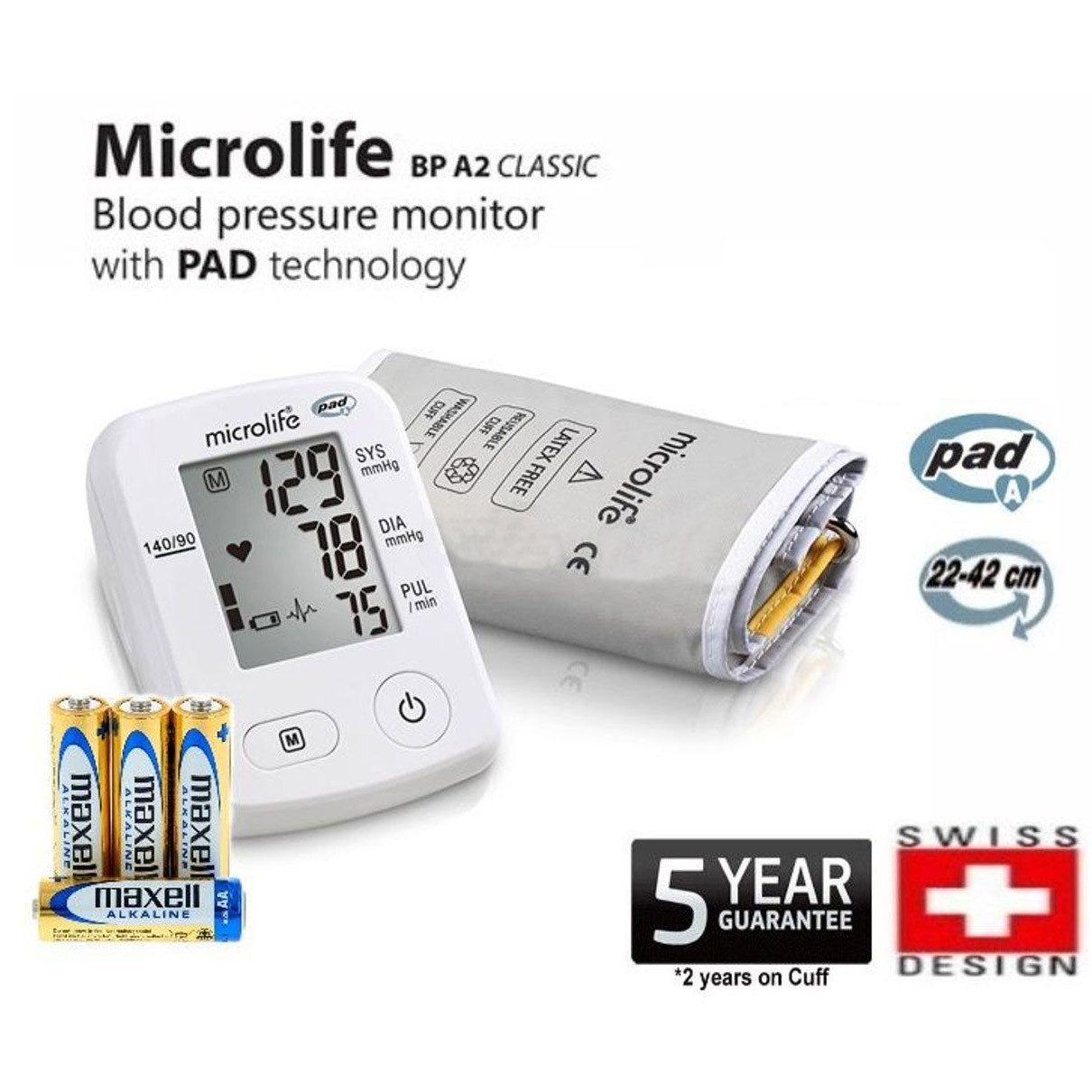 Pack Image: Omron (BP-A2 Classic) Digital blood BP Monitor Device (Each device)