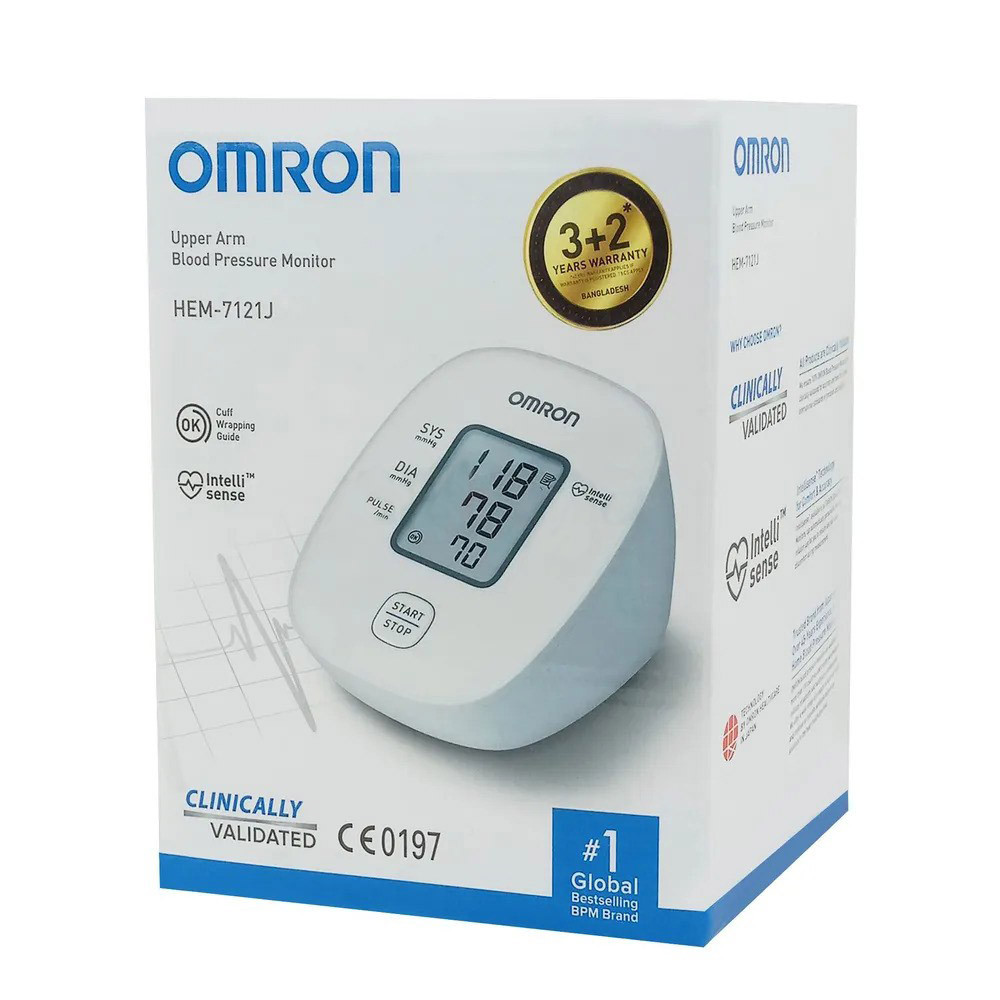 Pack Image: Omron (HEM-7121-J) Digital blood BP Monitor Device (Each device)