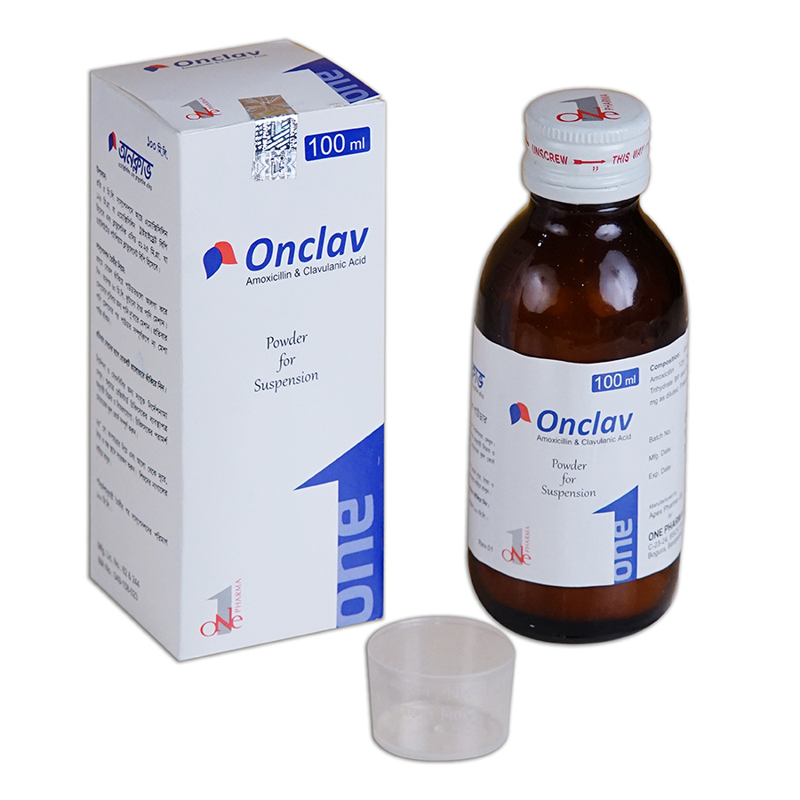 Pack Image: Onclav (125 mg Suspension (100 ml bottle)