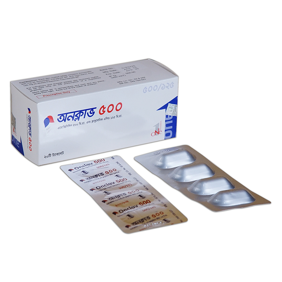 Pack Image: Onclav 500 mg Tablet (2 x 10)