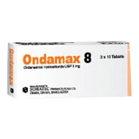 Pack Image: Ondamax 8 mg Tablet (3 x 10)
