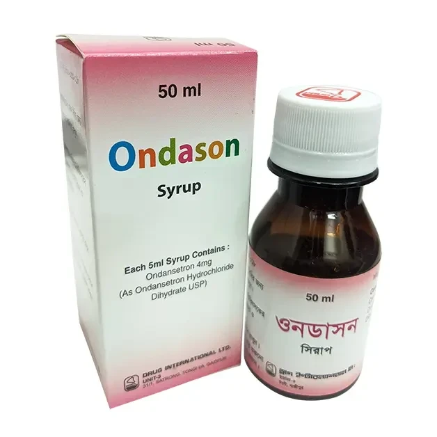 Pack Image: Ondason 4 mg Oral Solution (50 ml bottle)