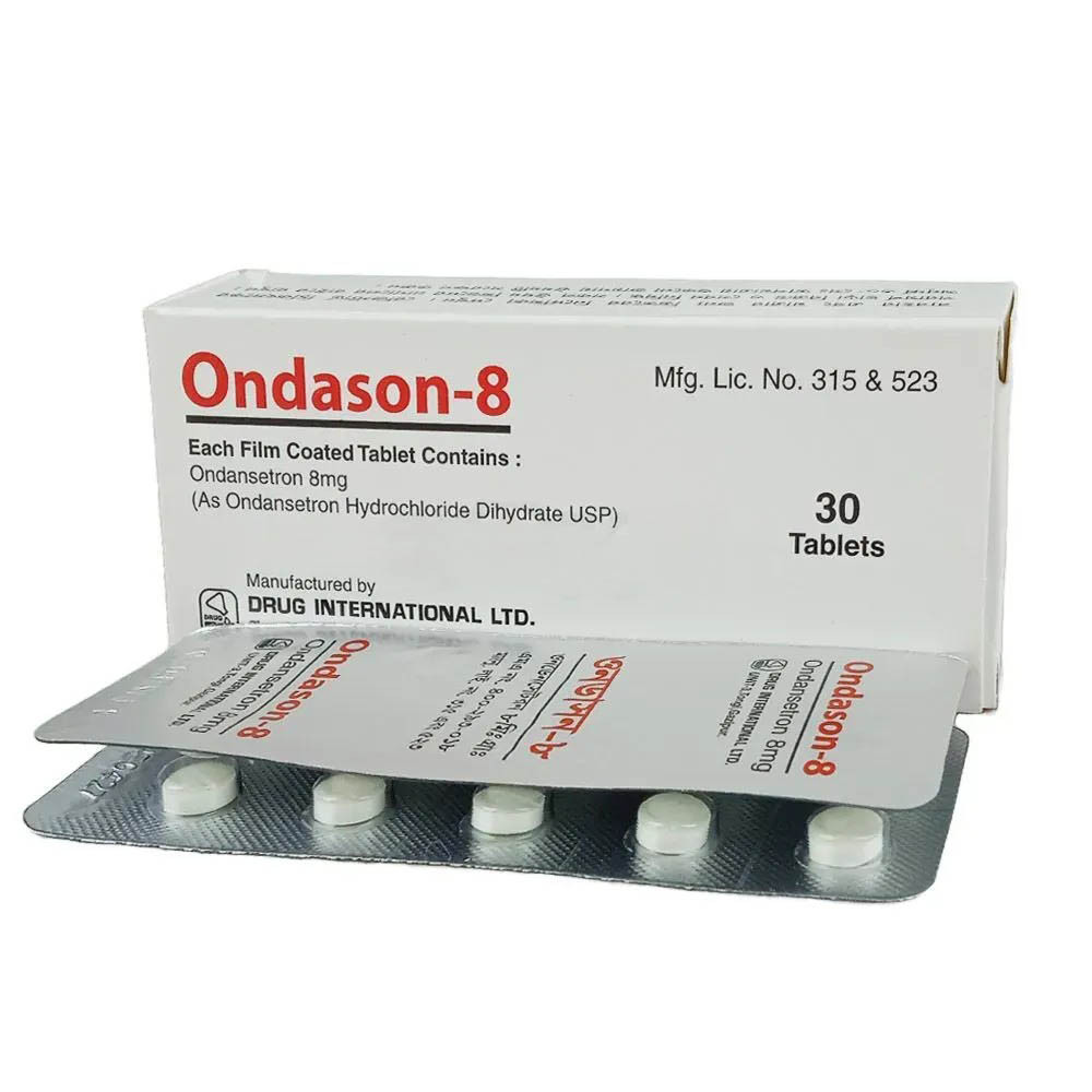Pack Image: Ondason 8 mg Tablet (3 x 10)