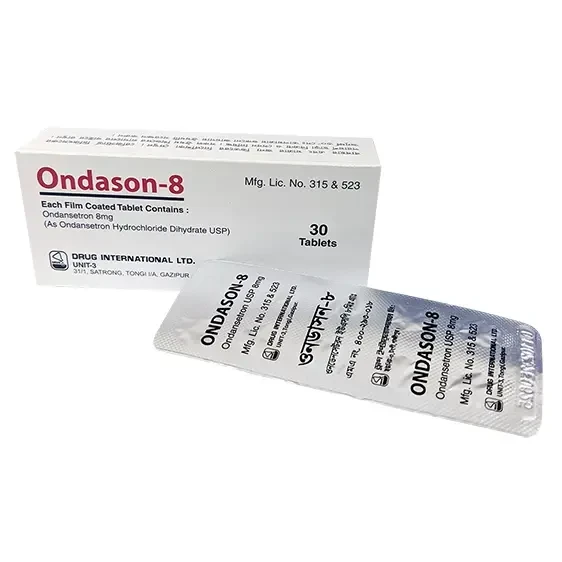 Pack Image: Ondason 8 mg Tablet (3 x 10)