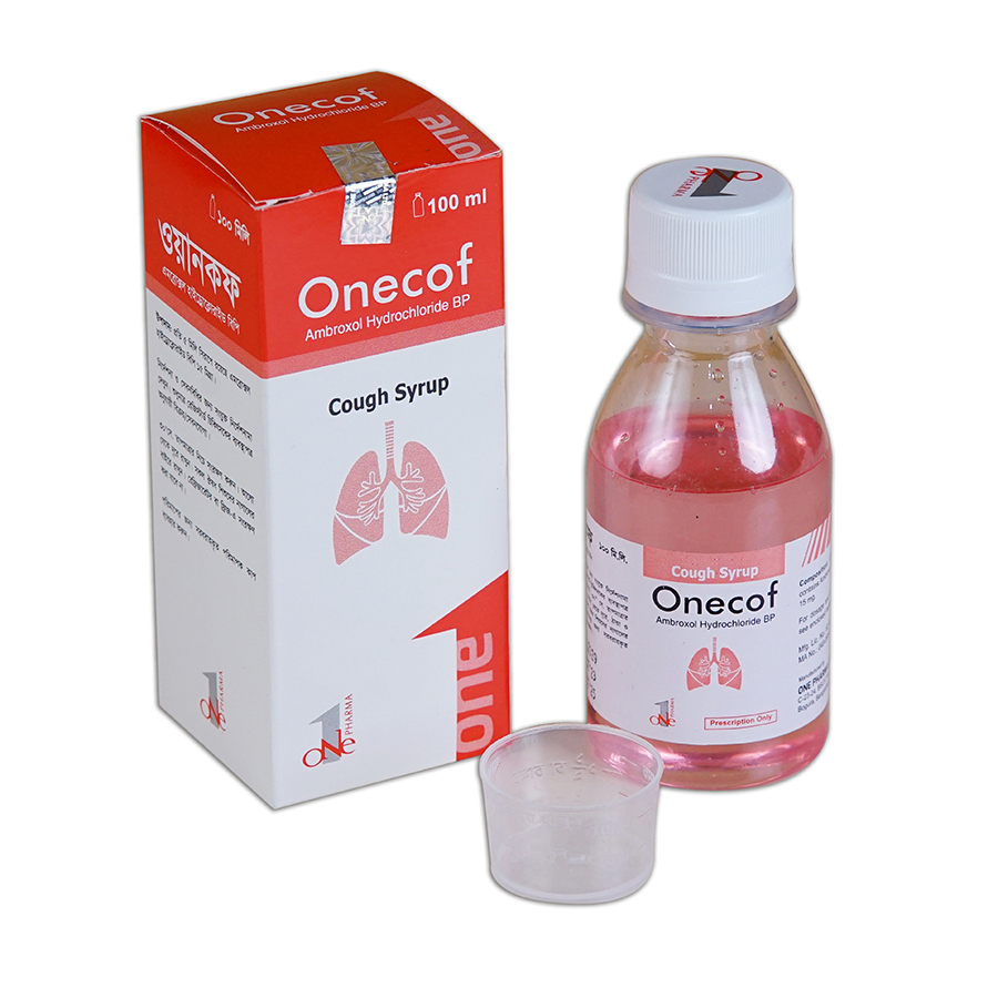 Pack Image: Onecof 15 mg Syrup (100 ml bottle)