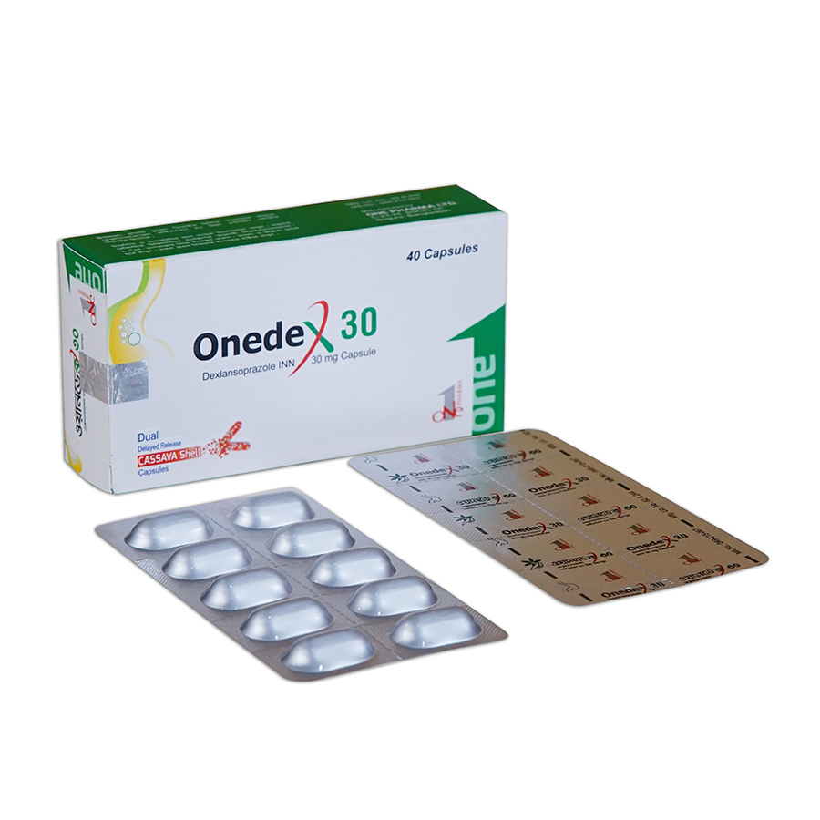 Pack Image: Onedex 30 mg Capsule (5 x 10)