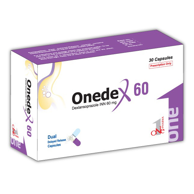 Pack Image: Onedex 60 mg Capsule (3 x 10)