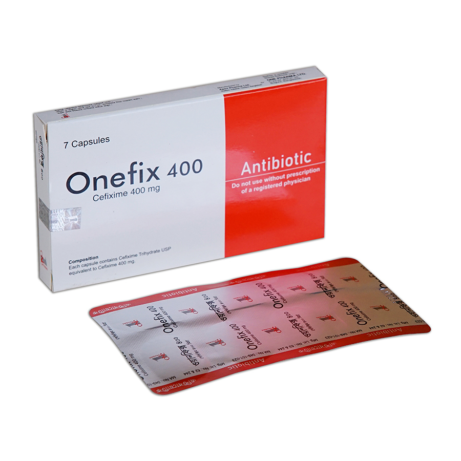 Pack Image: Onefix 400 mg Capsule (2 x 7)