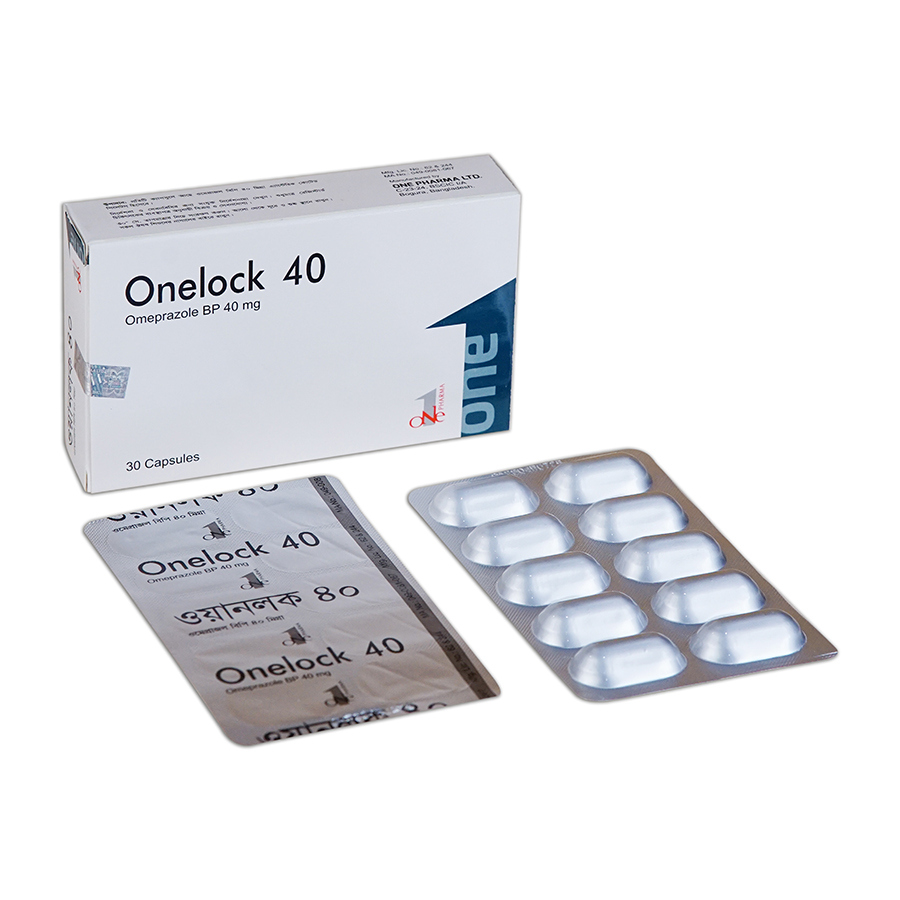 Pack Image: Onelock 40 mg Capsule (3 x 10)