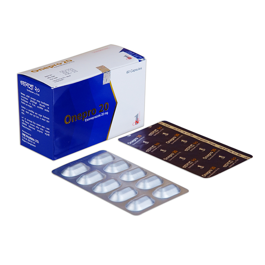 Pack Image: Onepro 20 mg Capsule (6 x 10)