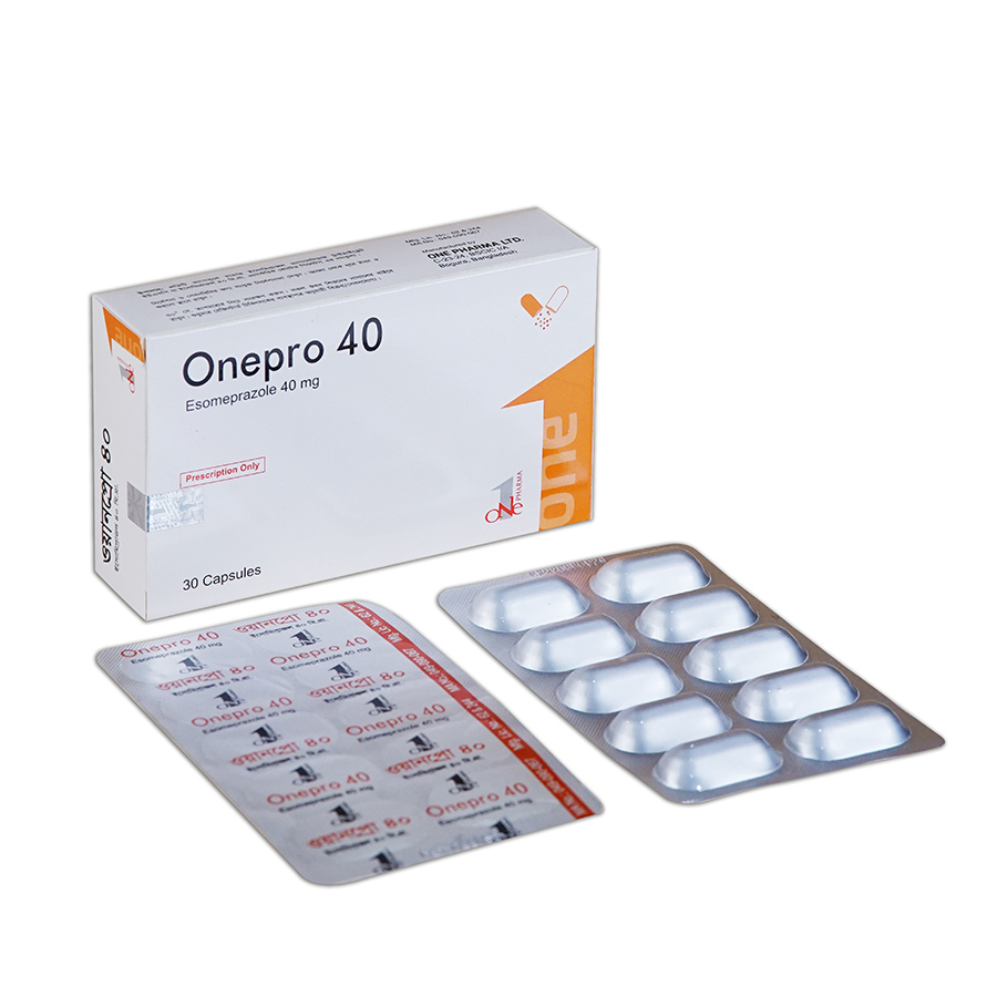 Pack Image: Onepro 40 mg Capsule (3 x 10)