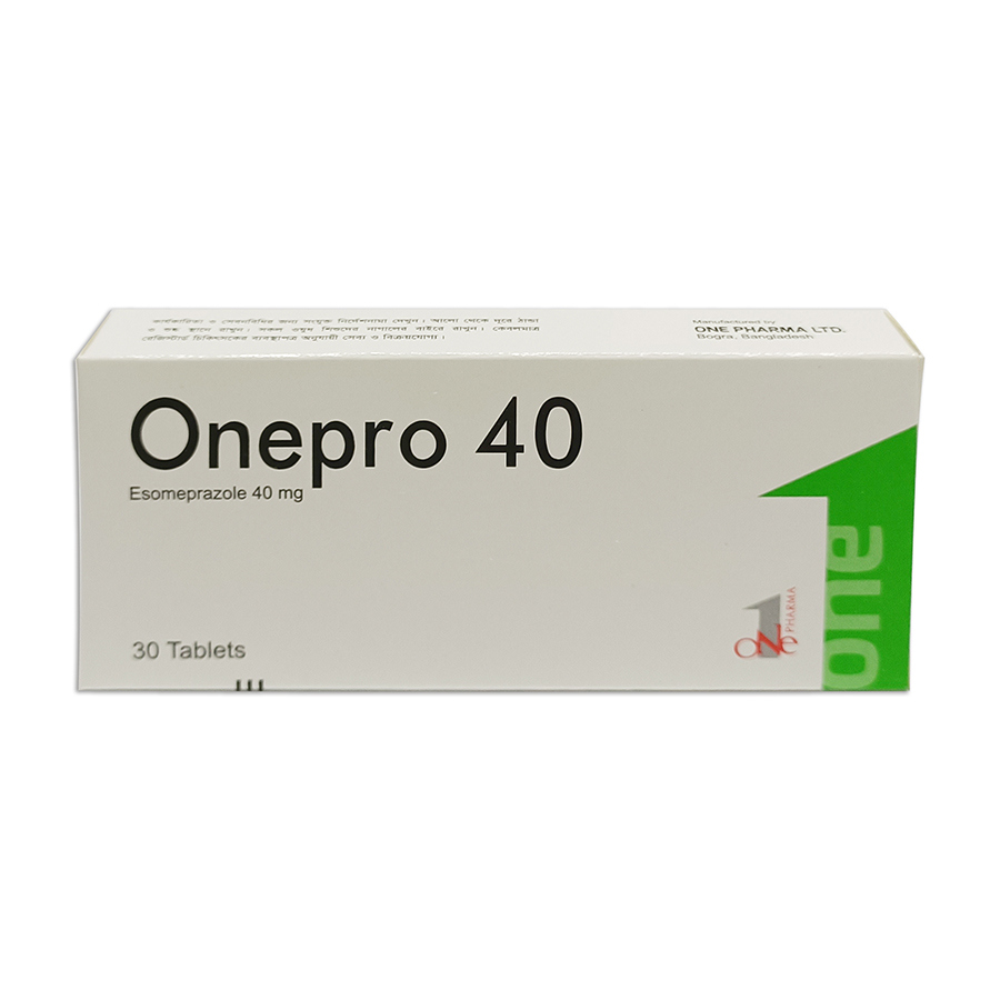 Pack Image: Onepro 40 mg Tablet (3 x 10)