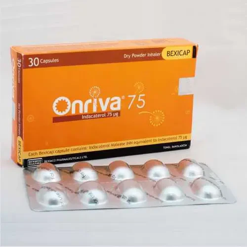 Pack Image: Onriva 75 mcg Inhalation Capsule (3 x 10)