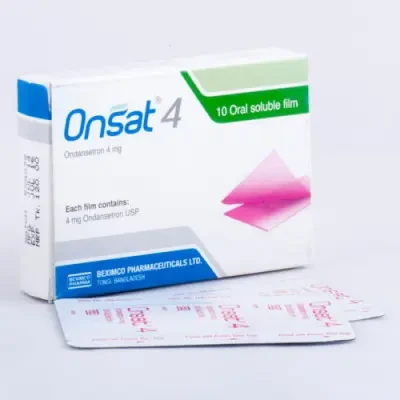 Pack Image: Onsat OSF 4 mg Oral Soluble Film (1 x 10)