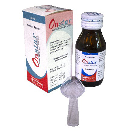 Pack Image: Onstar 4 mg Oral Solution (50 ml bottle)