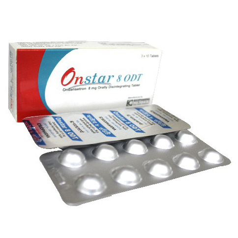 Pack Image: Onstar ODT 8 mg Tablet (3 x 10)