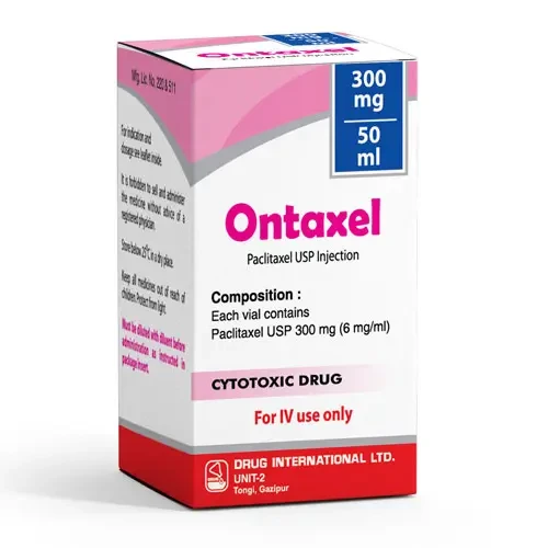 Pack Image: Ontaxel 6 mg Injection (100 mg vial)