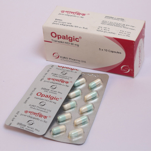 Pack Image: Opalgic 50 mg Capsule (5 x 10)