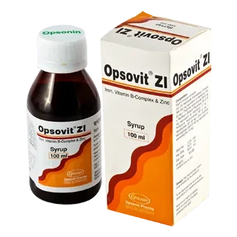 Pack Image: Opsovit ZI  Syrup (100 ml bottle)
