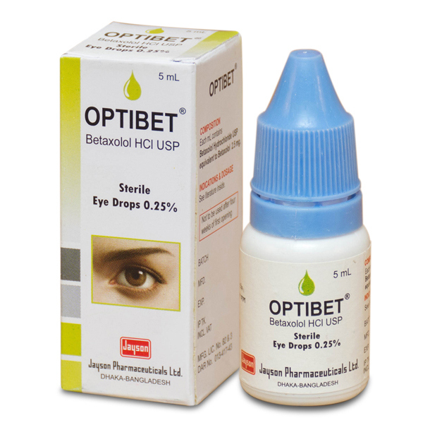 Pack Image: Optibet 0.25% Eye Drop (5 ml drop)