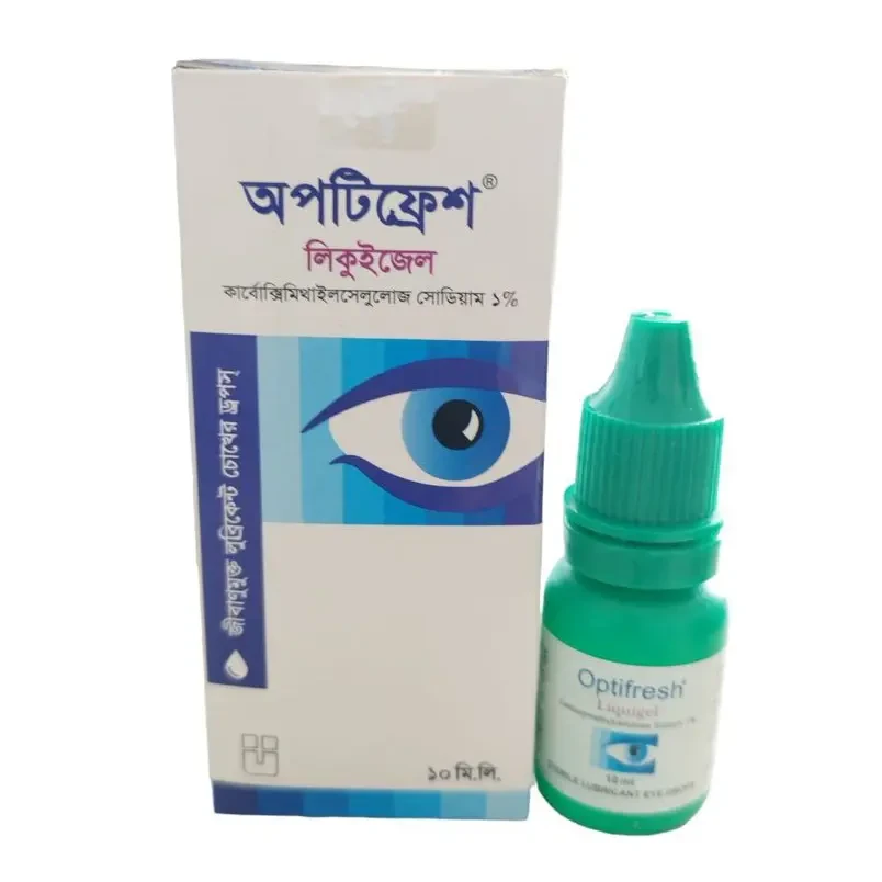 Pack Image: Optifresh Liquigel 1% Eye Drop (10 ml drop)