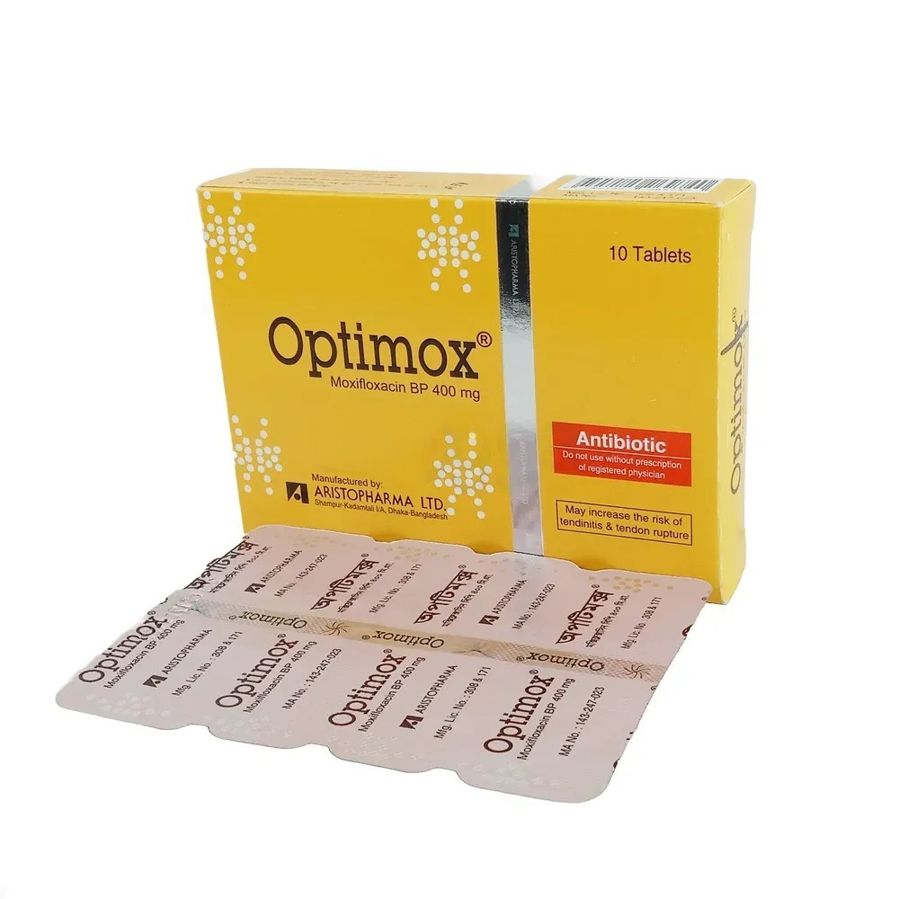 Pack Image: Optimox 400 mg Tablet (2 x 5)