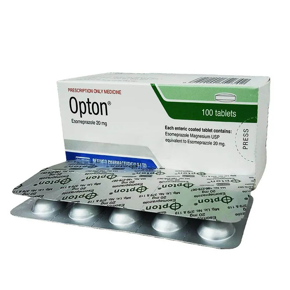 Pack Image: Opton 20 mg Tablet (10 x 10)