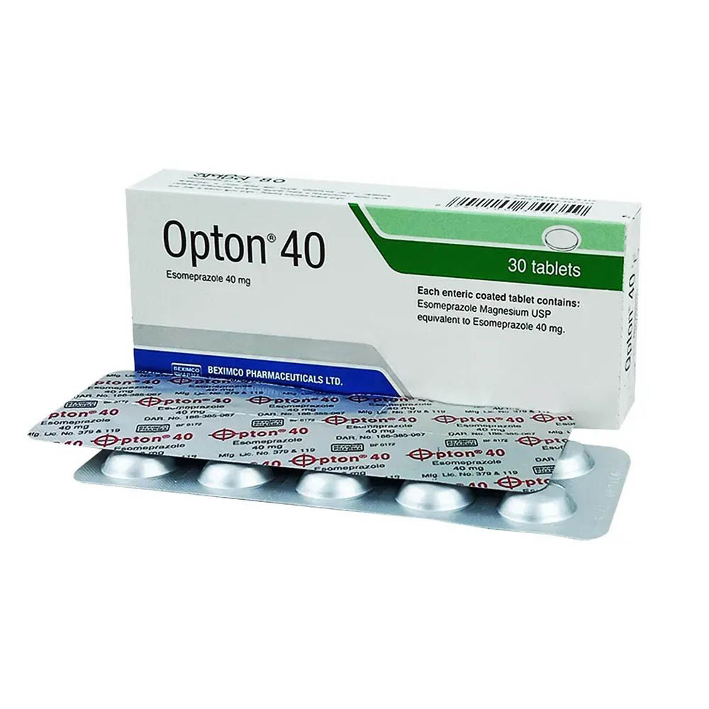 Pack Image: Opton 40 mg Tablet (3 x 10)