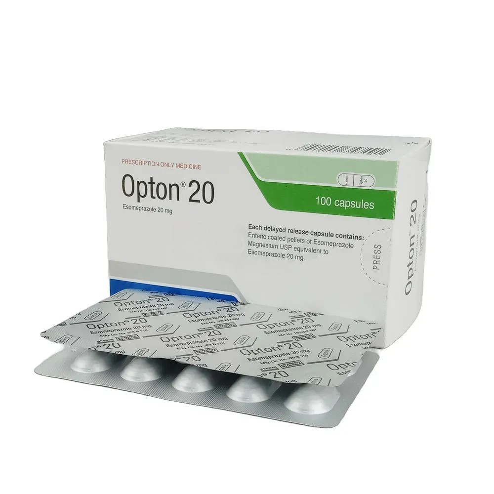 Pack Image: Opton 20 mg Capsule (10 x 10)