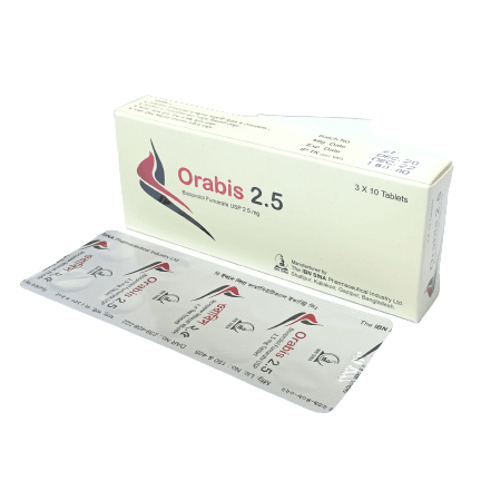 Pack Image: Orabis 2.5 mg Tablet (3 x 10)