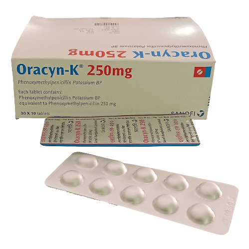 Pack Image: Oracyn-K 250 mg Tablet (30 x 10)