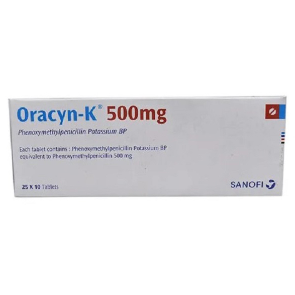 Pack Image: Oracyn-K 500 mg Tablet (25 x 10)