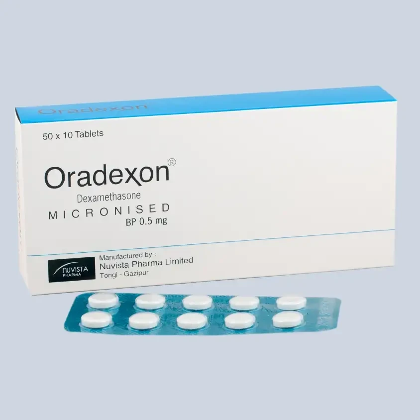 Pack Image: Oradexon 0.5 mg Tablet (50 x 10)