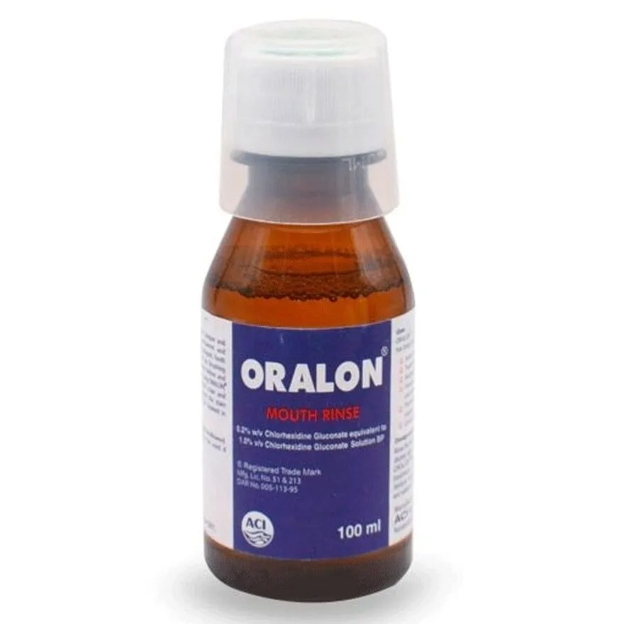 Pack Image: Oralon 0.2% Mouthwash (100 ml bottle)