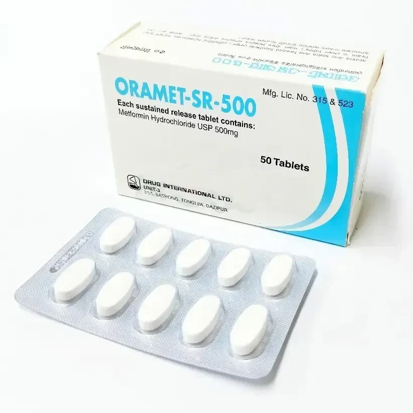 Pack Image: Oramet-SR 500 mg Tablet (5 x 10)